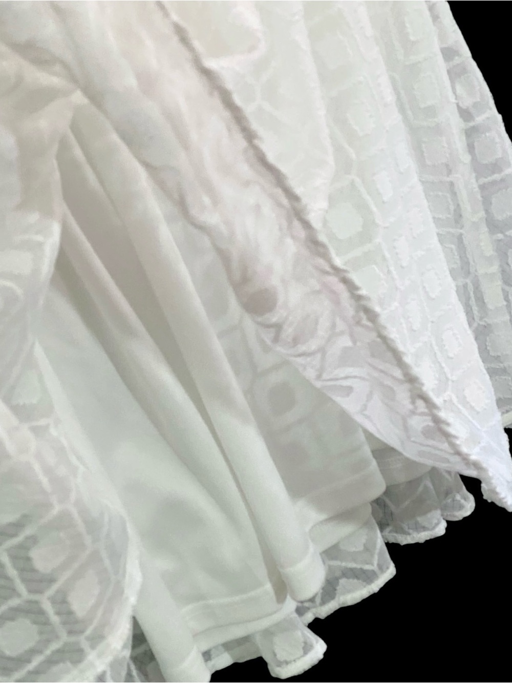 Jealous Tomato White Lace Babydoll Dress L Puff Sleeve Cottagecore Milkmaid - Picture 6 of 10